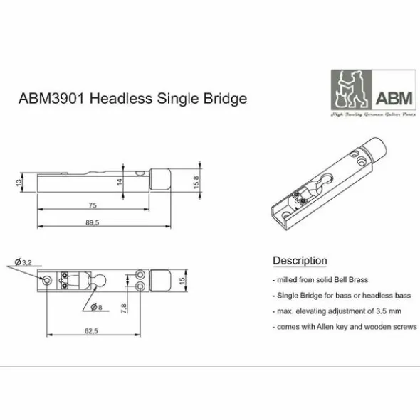 ABM 3901C Single Headless Bridge