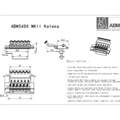 ABM Katana 5400b Fine Tuner Trem