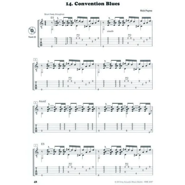 Acoustic Music Books Fingerstyle Blues Collection
