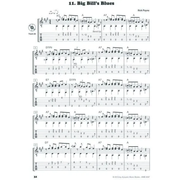 Acoustic Music Books Fingerstyle Blues Collection