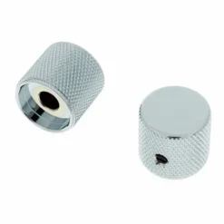 Allparts Metal Barrel Knobs Chrome