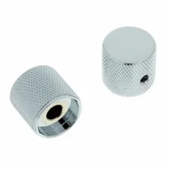 Allparts Metal Barrel Knobs Chrome