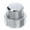 Allparts Stacked Pot Knob Set Chrome