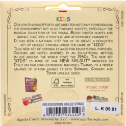 Aquila Kids Multi Color Uke Strings