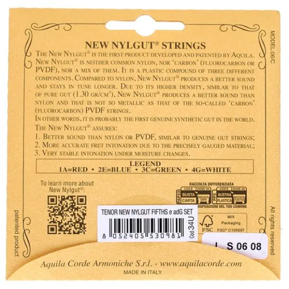 Aquila 34U Ukulele String Set Tenor