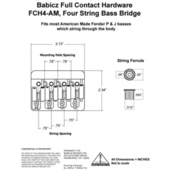 Babicz FCH 4 AM Bass Bridge GD
