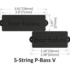 Bartolini Classic P-Bass (PV5CBP) BL