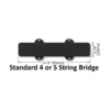 Bartolini 5-Str Original J-Bass Set BK