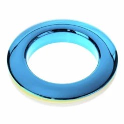 Bass Drum O's 2" Blue chrome round HCB2