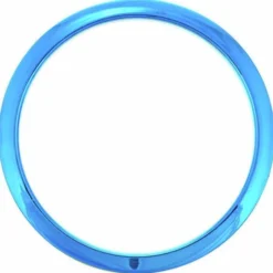 Bass Drum O's 6" Blue Chrome round HCB6