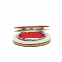 Bass Drum O's 2" Red chrome round HCR2
