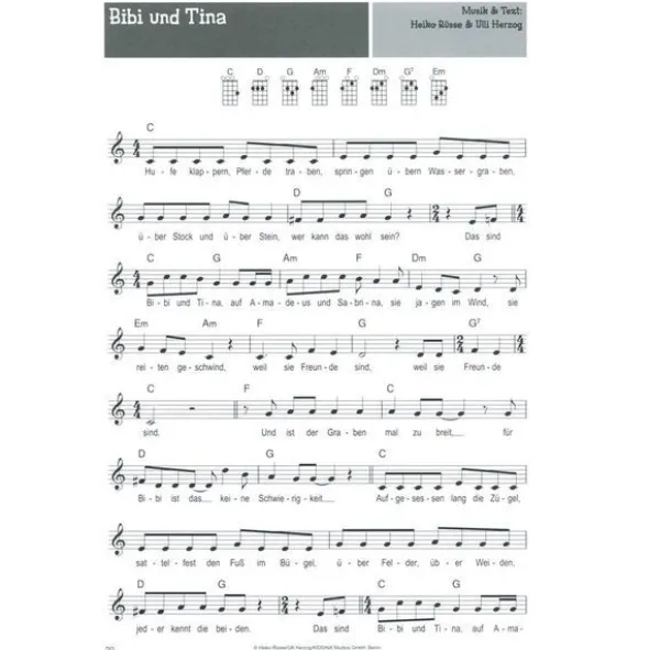 Bosworth 100 Kinderlieder für Ukulele