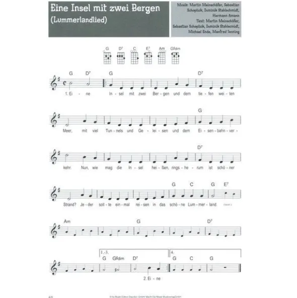 Bosworth 100 Kinderlieder für Ukulele