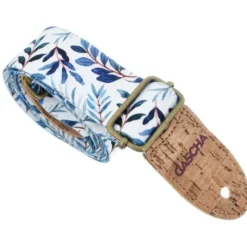 Cascha Ukulele Strap Blue Twigs Veg