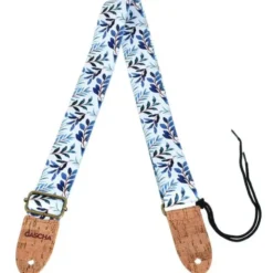 Cascha Ukulele Strap Blue Twigs Veg
