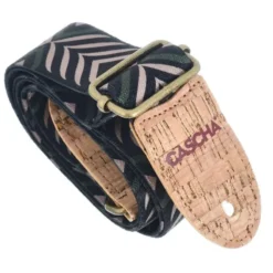 Cascha Ukulele Strap GR Chevron Veg