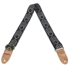 Cascha Ukulele Strap GR Chevron Veg