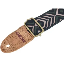 Cascha Ukulele Strap GR Chevron Veg