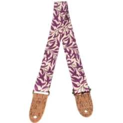 Cascha Ukulele Strap Mauve Leaves Veg