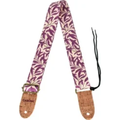 Cascha Ukulele Strap Mauve Leaves Veg
