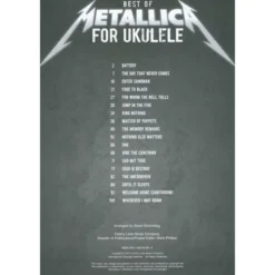 Cherry Lane Music Company Best Of Metallica For Ukulele