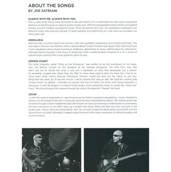 Cherry Lane Music Company Joe Satriani Collection