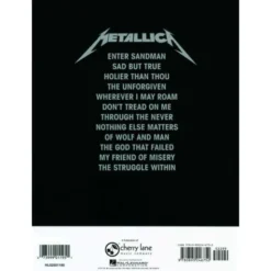Cherry Lane Music Company Metallica Black Album Guitar