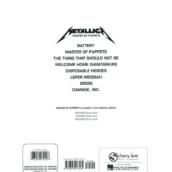 Cherry Lane Music Company Metallica Master Of Puppets