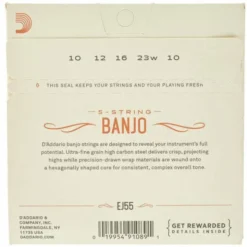Daddario EJ55 Banjo Set