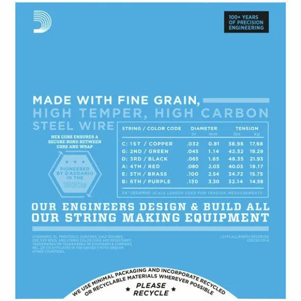 Daddario EXL170-6 Regular Light