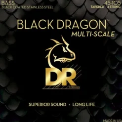 DR Strings Black Dragon DBSMB-45 Coated