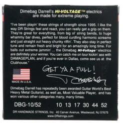 DR Strings Dimebag DBG-10/52