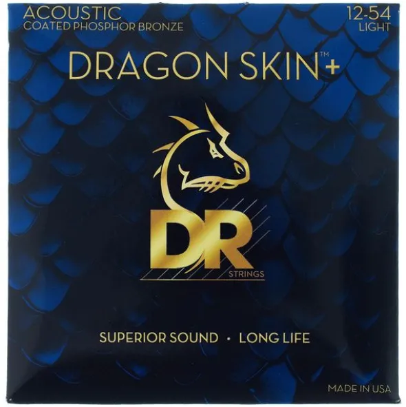 DR Strings Dragon Skin+ DAP-12 Coated