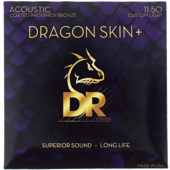 DR Strings Dragon Skin+ DAP-11 Coated