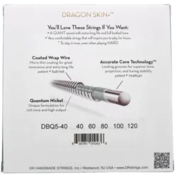 DR Strings Dragon Skin+ DBQ5-40 Coated