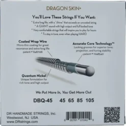DR Strings Dragon Skin+ DBQ-45 Coated