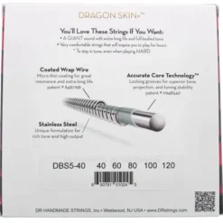 DR Strings Dragon Skin+ DBS5-40 Coated