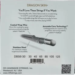 DR Strings Dragon Skin+ DBS6-30 Coated