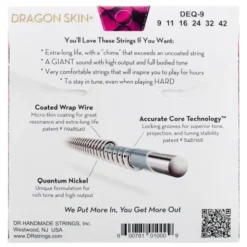 DR Strings Dragon Skin+ DEQ-9 Coated