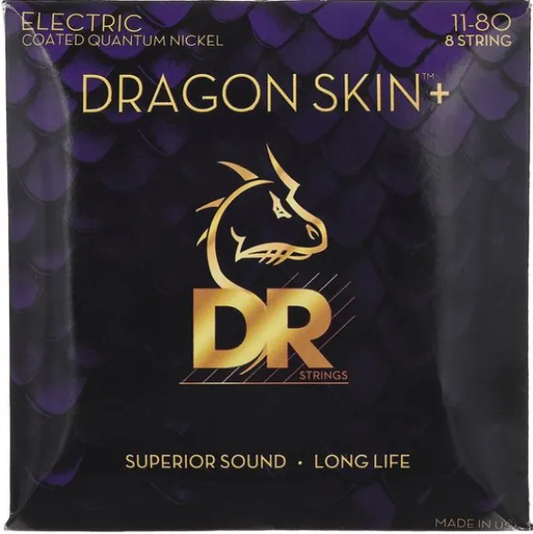 DR Strings Dragon Skin+ DEQ-8/11 Coated