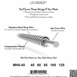 DR Strings Lo-Rider MH5-45