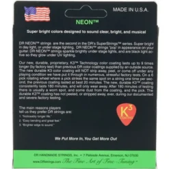 DR Strings Neon Green NGE7-10