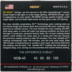 DR Strings Neon Orange NOB-45