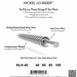 DR Strings Nickel Lo-Rider NLH-40