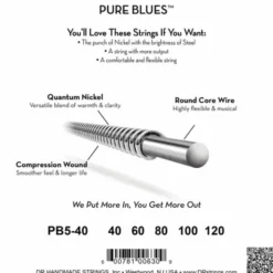 DR Strings Pure Blues PB5-40