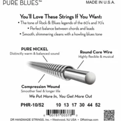 DR Strings Pure Blues PHR-10/52