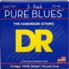 DR Strings Pure Blues PHR-10 3Pack