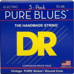 DR Strings Pure Blues PHR-10 3Pack