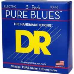 DR Strings Pure Blues PHR-10 3Pack