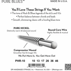 DR Strings Pure Blues PHR-10 3Pack